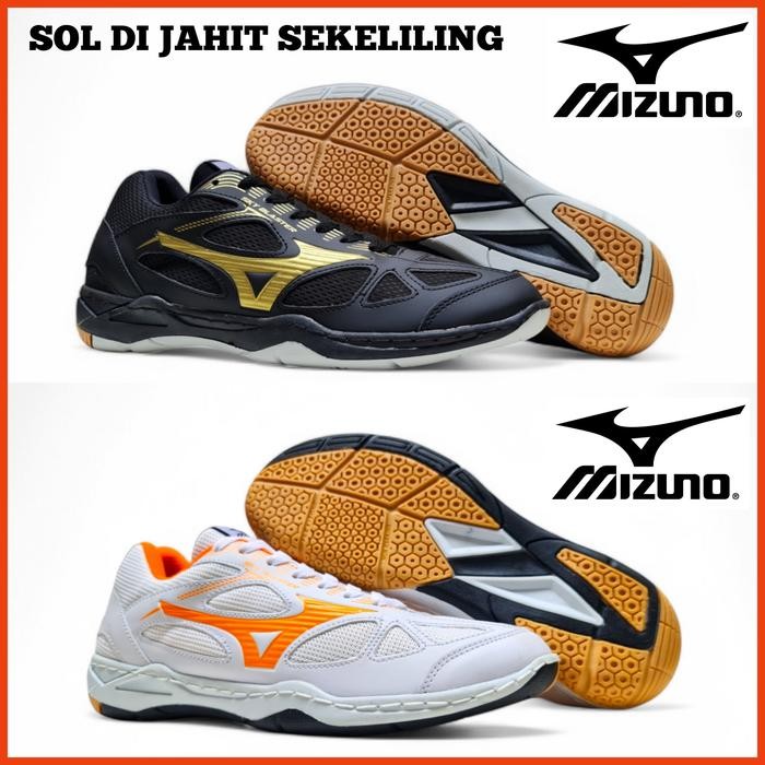 Strength.Space - Mizuno Sepatu Badminton Sol Berdecit Pria Wanita / Sepatu Bulutangkis Voli Sol Di