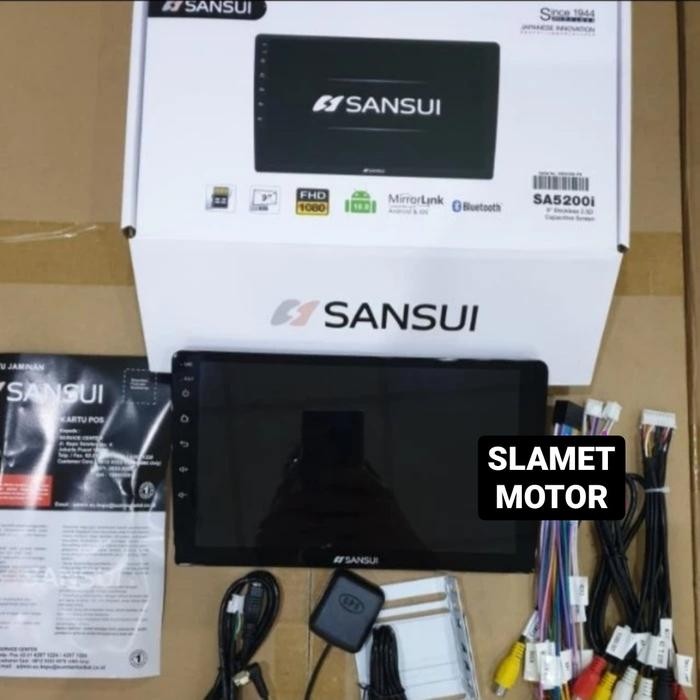 HEAD UNIT DOUBLEDIN ANDROID 9 INCH SANSUI SA5200I SA-5200I RESMI