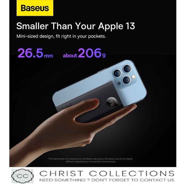 CAYS  Powerbank Baseus Adaman2 Fast Charging 30W Quick Charge Type C Pd