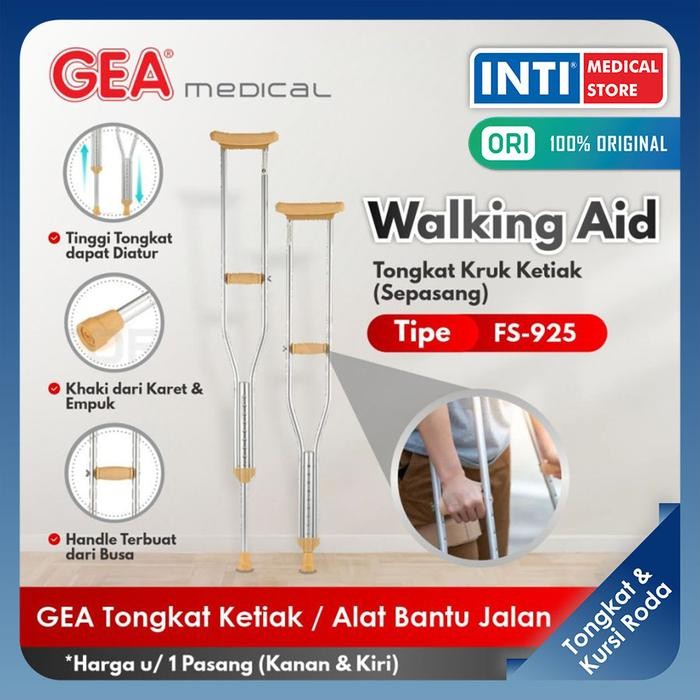 Ready GEA Medical Tongkat Ketiak Kruk Alat Bantu Jalan