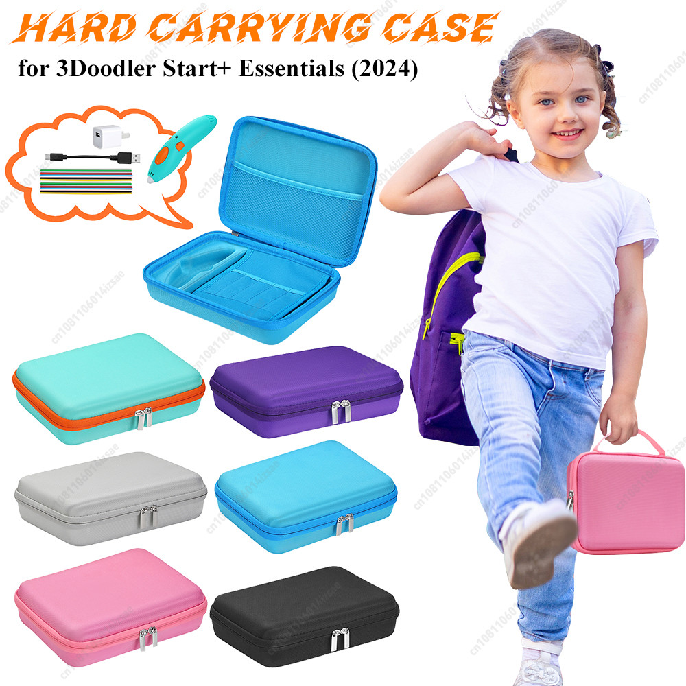 For 3Doodler Start+Essentials (2024) 3D Pen Set Hard Outdoor Travel Box Storage Bag 3D Pen Hard