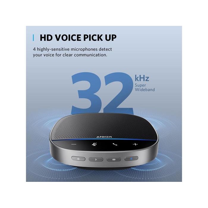 qez7- Anker Powerconf S500 With 4 Mic For Meeting Speakerphone