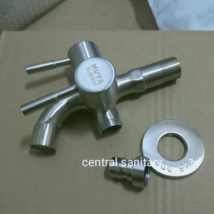Berkualitas Kran Cabang/Kran Shower Stainless/Keran Shower Model Toto Kamar Mandi Terlariss 