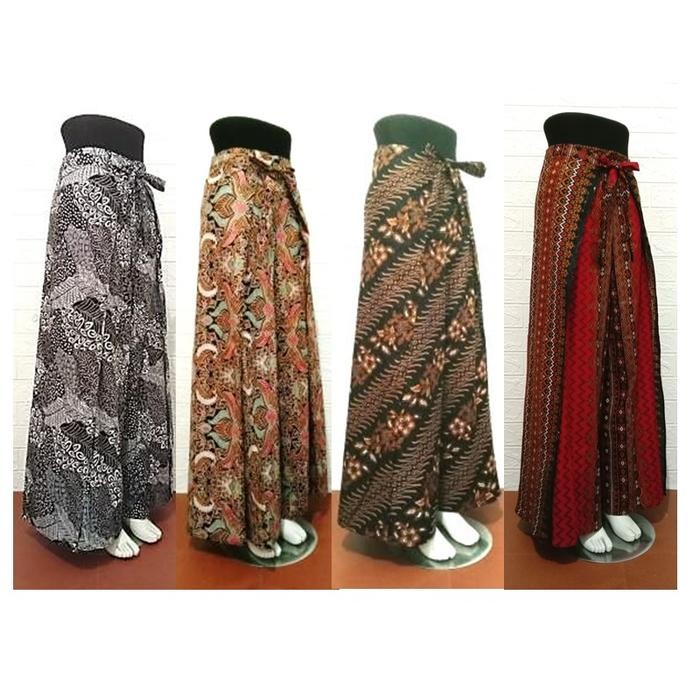 SIAPKIRIM CELANA PANJANG WANITA MOTIF BATIK WRAP PANTS IKAT BATIK KATUN PREMIUM READY STOCK