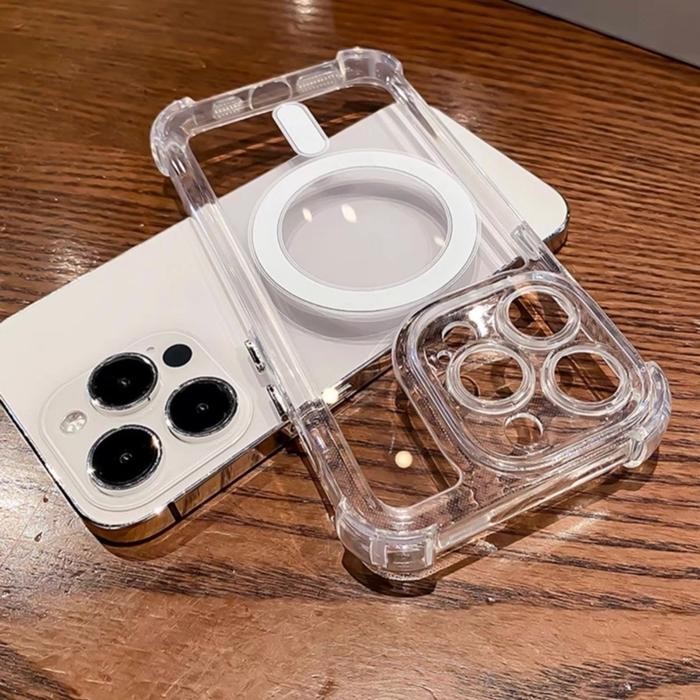 Case Magsafe Airbag Acrylic Anti Shock-proof Pro Camera IP X XR XS MAX 11 12 13 14 15 16 PRO MAX 14+