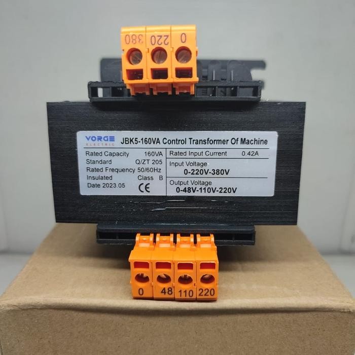 Vorge Transformer Trafo Step Down Jbk5 160Va 220 380 Out 220V/110V/48V