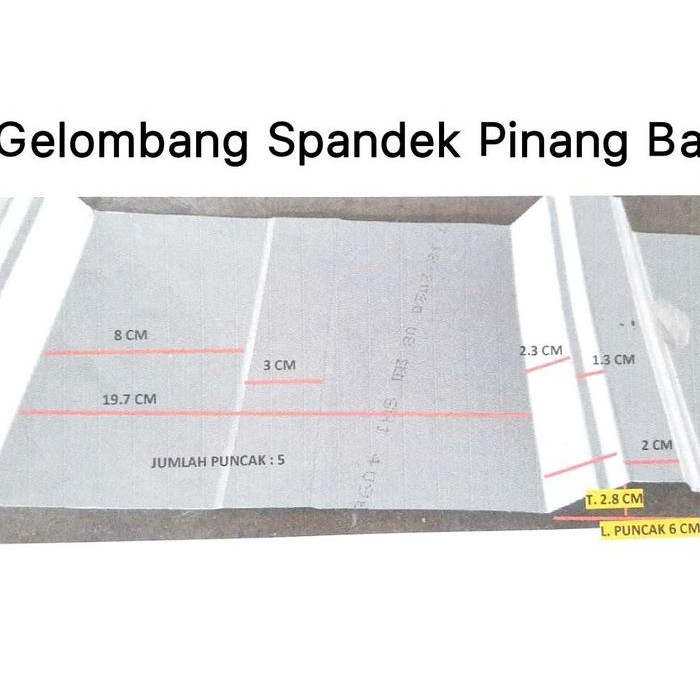 Tebal 0.3Mm Spandek Pasir Merah / Atap Spandek Pasir 0,3Mm / Atap Galvalum
