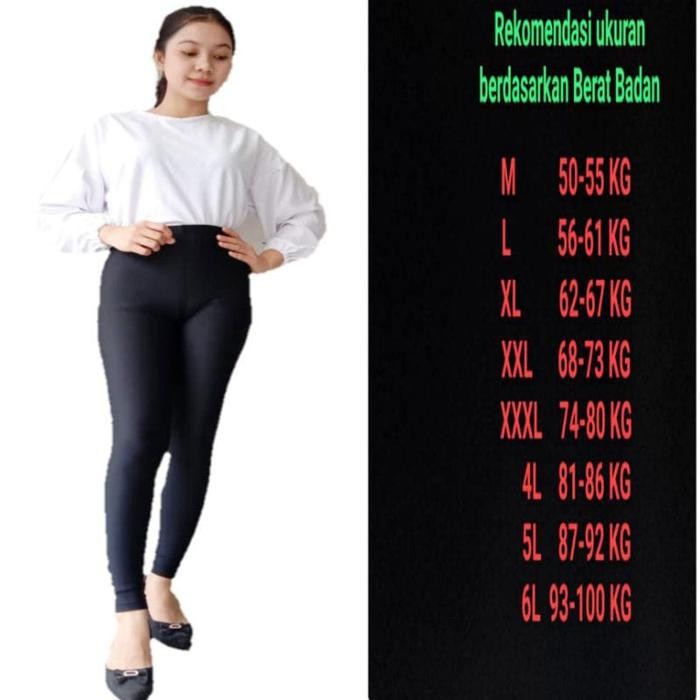 Promo Legging Spandex Lycra Premium Celana Legging Panjang Leggings Daily Hitam Pendek Terlaris