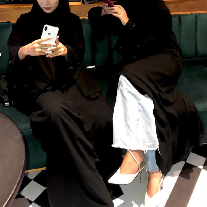 k4un- Bold Abaya Dearsyadza Hitam