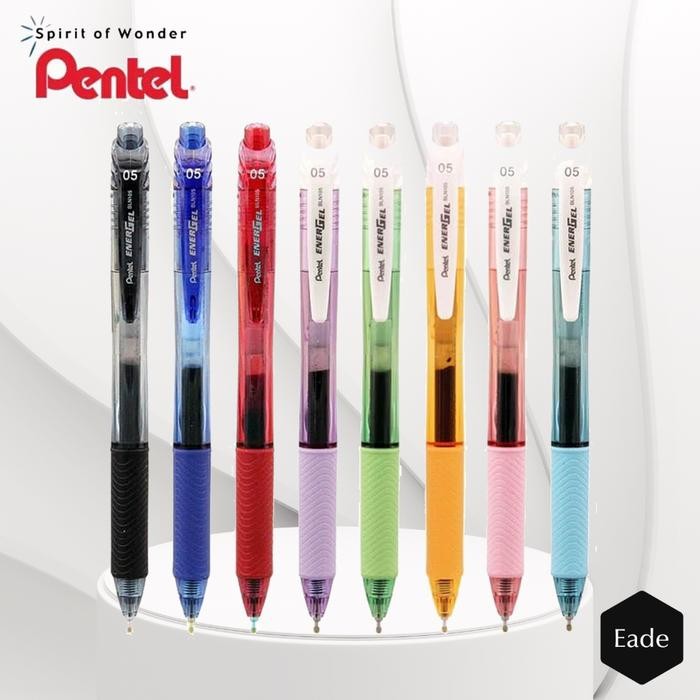 New Pulpen / Ballpoint Pentel Energel 0.5 BLN 105 Tinta Hitam / Black Ink