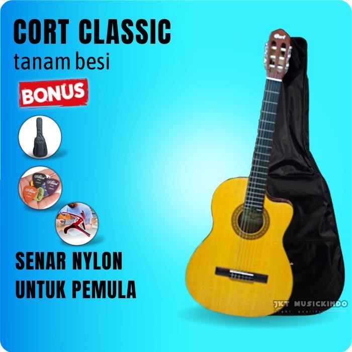 Gitar akustik cort klasik custom guitar akustik senar nilon