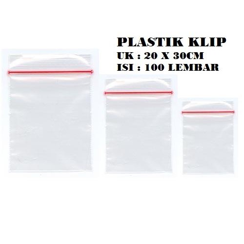 Kantong Plastik Klip Kp Ukuran 20X30 / 20 X 30 Cm Bening 100 Lembar Pasti Promo