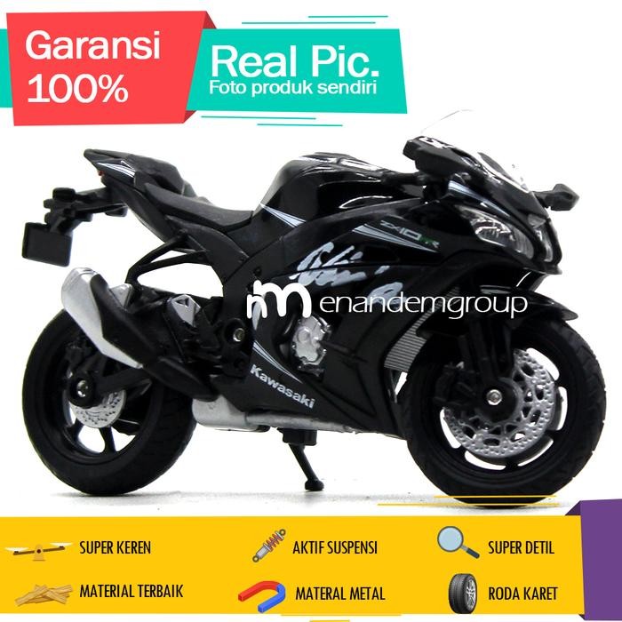 Diecast Miniatur Mainan Motor Kawasaki Ninja Zx10Rr