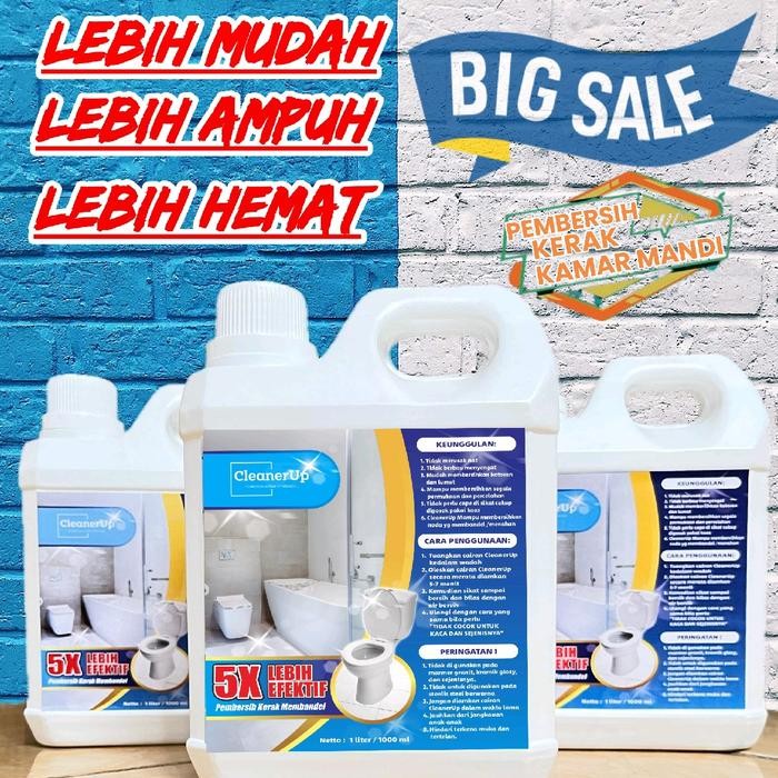 PROMO CleanerUp Cairan Ajaib Pembersih Toilet Kamar Mandi Kerak Membandel Cairan Ajaib Pembersih