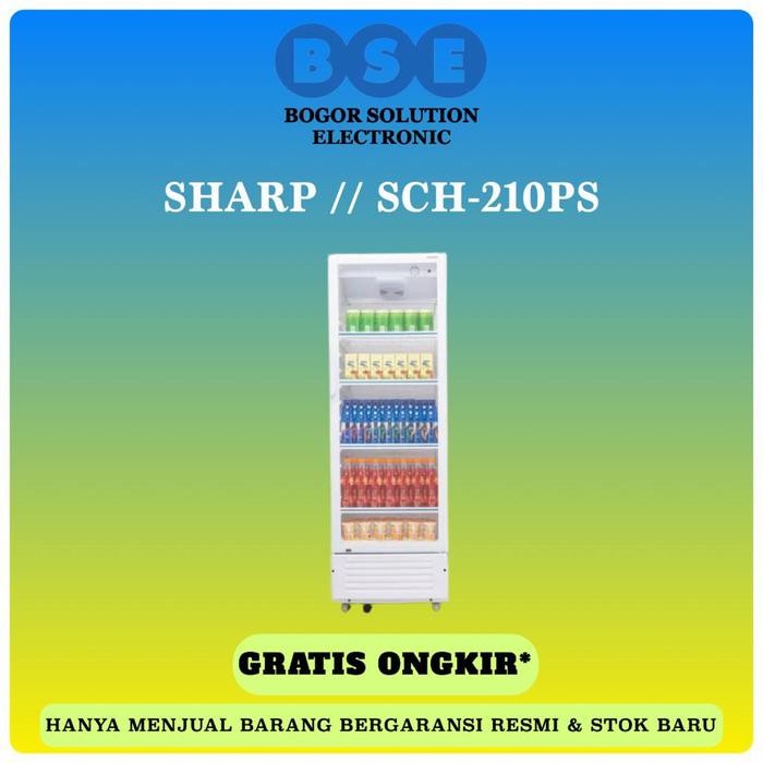 Showcase Sharp 4 Rak Promo Sharp Sch210ps Sch 210 Showcase 212L