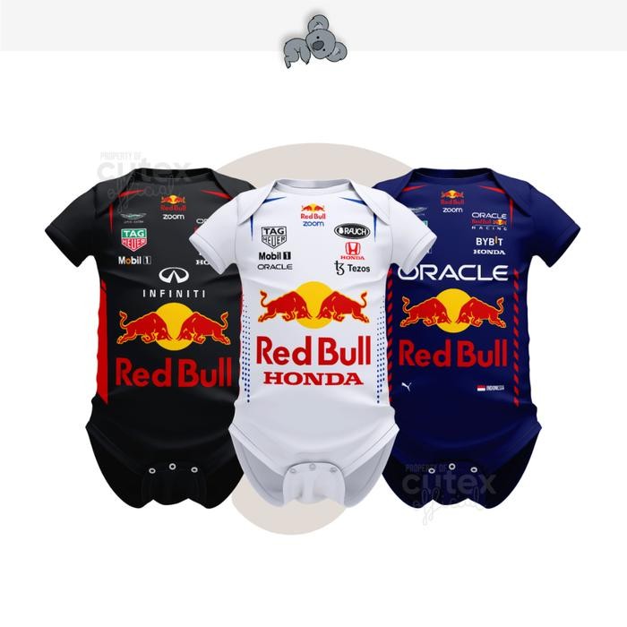 BERKUALITAS Jumpsuit Baju Bayi Baju Balap F1 Romper Bayi Formula 1 Usia Newborn 0-12 Bulan