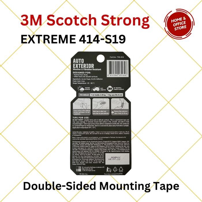 zefs- 3M Scotch Vhb Strong Double Tape Extreme / Outdoor Mounting Tape