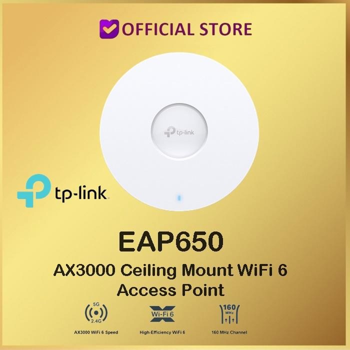 nwu8- Tp-Link Eap650 Ax3000 Ceiling Mount Wifi 6 Access Point Eap 650