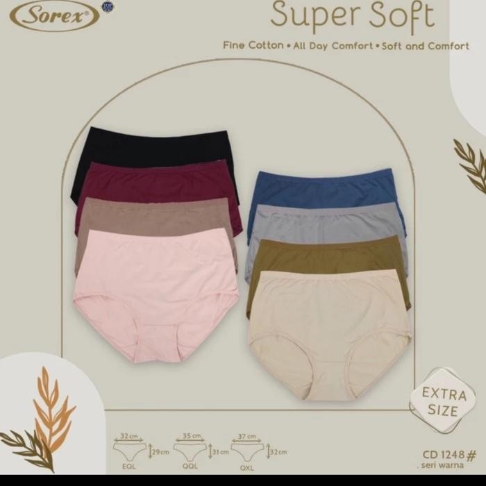 cd celana dalam wanita jumbo size sorex 1248 uk 3xl-5xl (eql qql qxl)