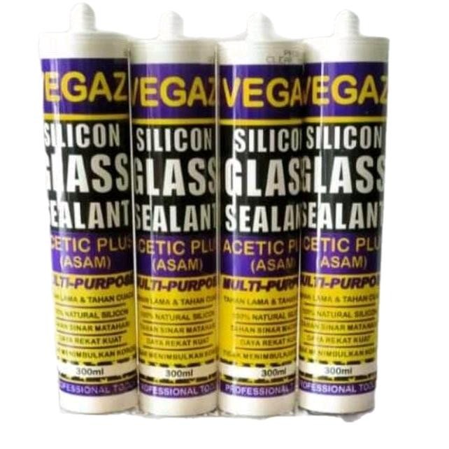BisaDiantar- Lem Sealant Glass Silicon Sealant Lem Kaca Silicone Grey Abu Vegas