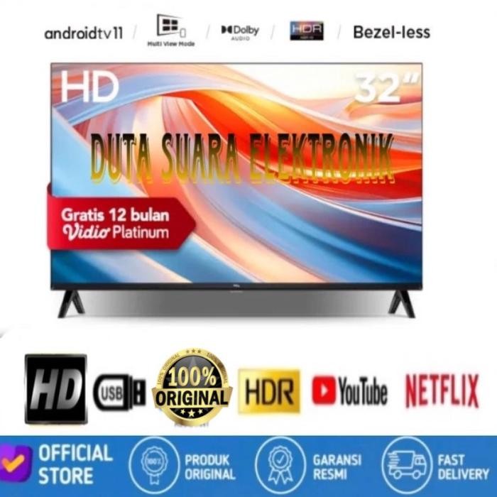 tvj7- Led Tv Tcl 32 Inch 32A3 Digital Android Smart Tv