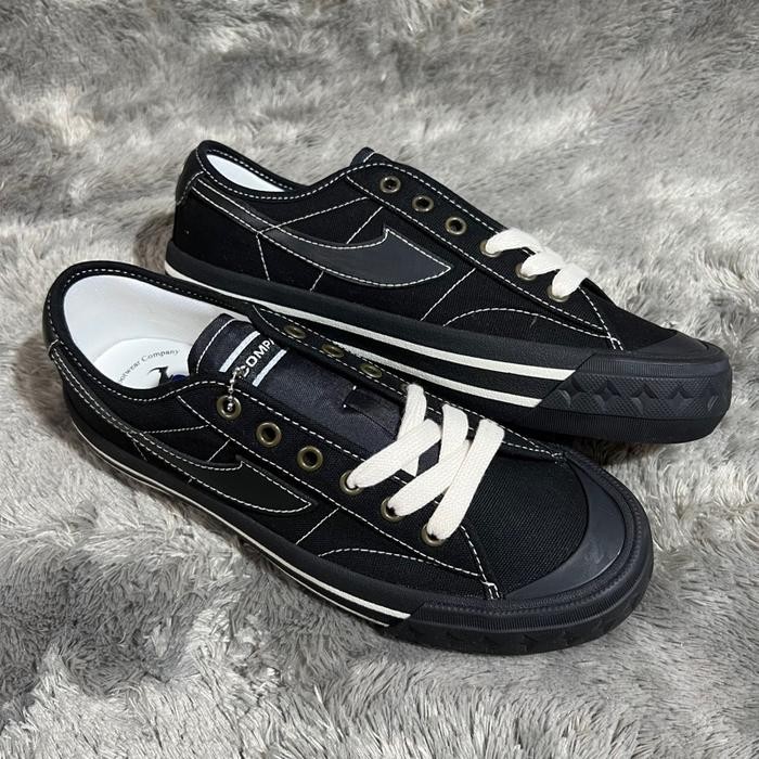 dapi SEPATU COMPASS RETROGRADE DOBLE BLACK FULL BLACK HITAM KASUAL PRIA WANITA