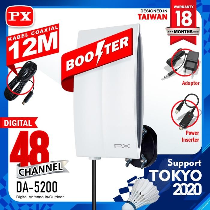TERBARU ANTENA ANTENNA TV DIGITAL INDOOR OUTDOOR PX DA5200 DA 5200 HDTV MASTER BISA GRAB
