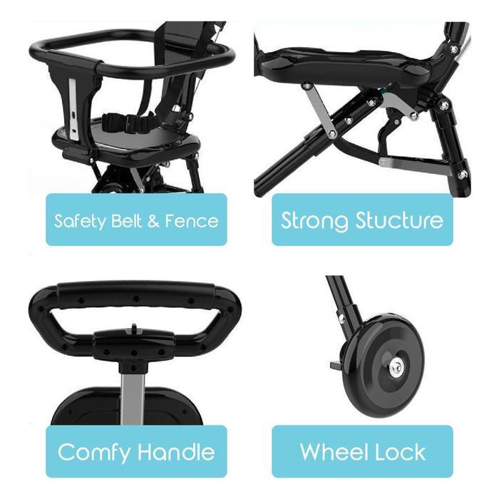 Promo Exclusive Wulanmiulan25 Colors Flybb Magic Stroller Baby 2 Way Travel Lightweight Foldable