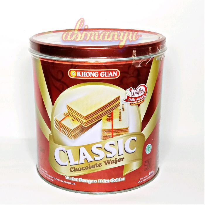 Wafer Classic Khong Guan Kaleng 310 Gram Populer