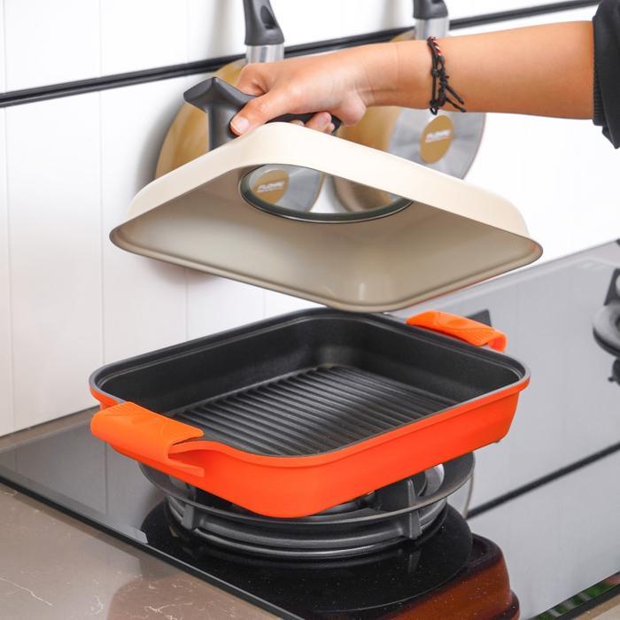 Informa Cooking Color Hyeon Wajan Panggang Eco Steam Alat Masak Dapur Memanggang Peralatan Alat