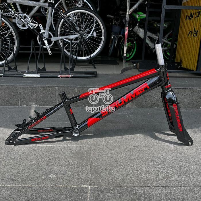 Frame Fork BMX 20 Strummer Cross 1.5 Alloy Semi-Internal Cable 20 Inch / Batangan BMX Race Street