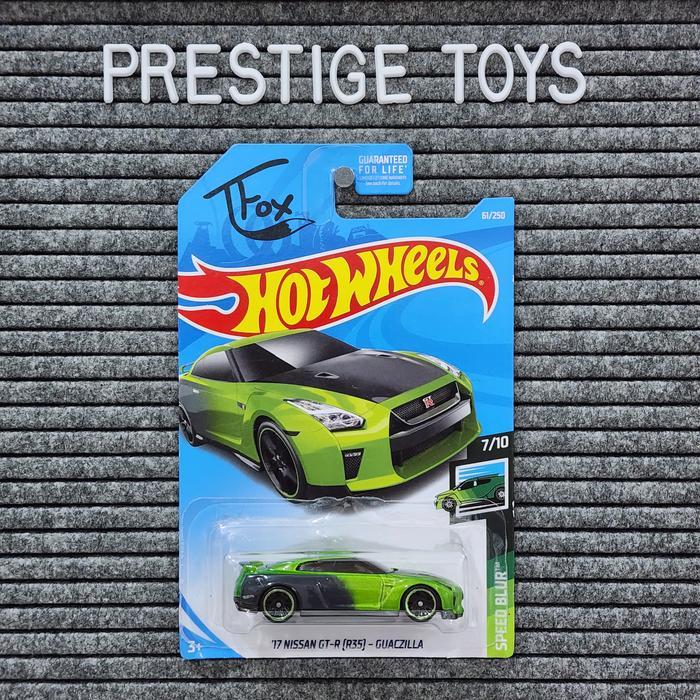 Hotwheels / Hot Wheels 17 Nissan Gtr R35 Guaczilla Tfox Us Card Terbaru 