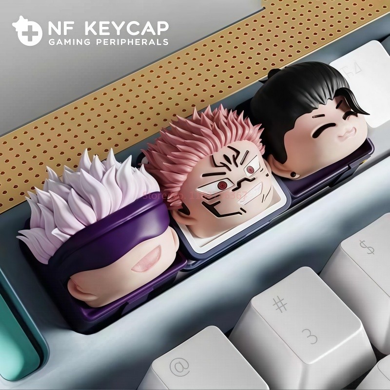 Jujutsu Kaisen Anime Personalized Creative Art Custom Keycaps Gojo Satoru Esc 3d Resin Keycaps Anime