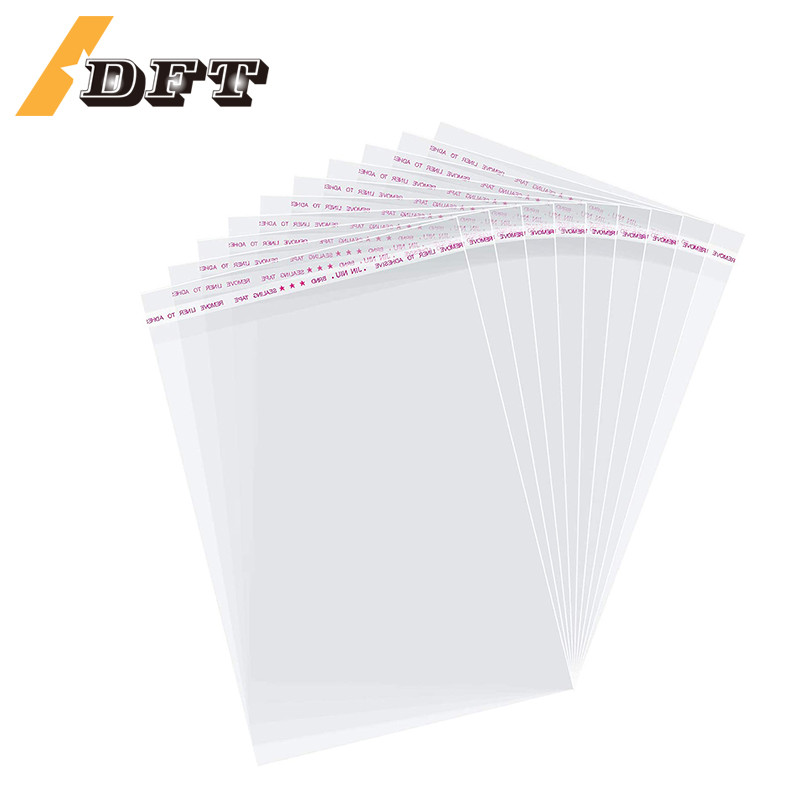 100Pcs Transparent Opp Bags Self Sealing Poly Plastic Bags For Candy Lollipop Cookie Packaging
