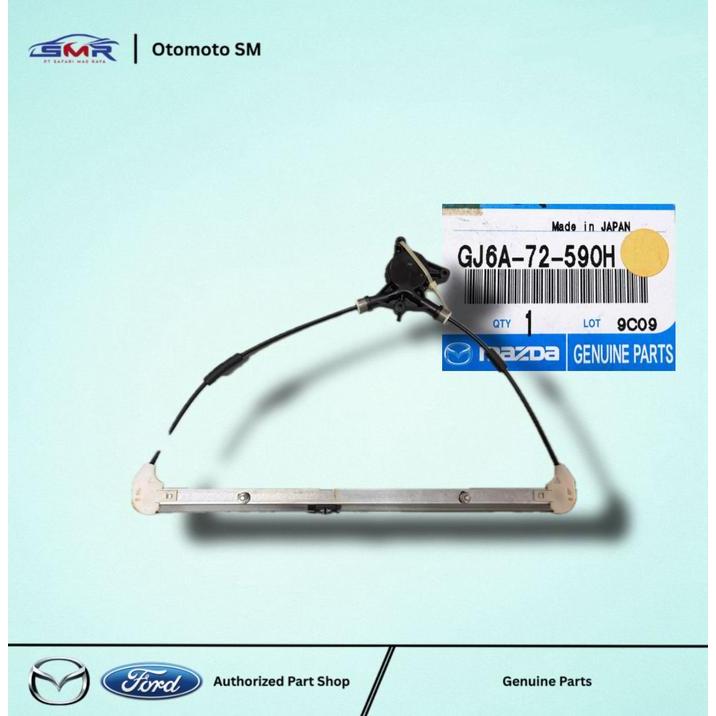 REGULATOR KACA PINTU BELAKANG KANAN MAZDA 6, MPS, WAGON 2005 GG & GY ORIGINAL GJ6A72590H BESTT