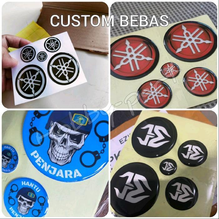 SALE  Emblem NMAX dan AEROX CUSTOM Hires Doming Resin ORIGINAL