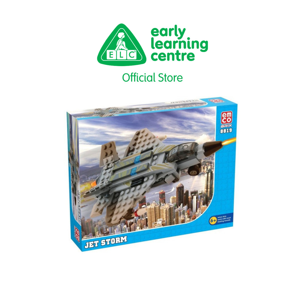 [NEW ARRIVAL] Emco Brix Jet Storm - Mainan Edukasi Motorik Kreatif Balok Susun Pesawat Anak Balita 6