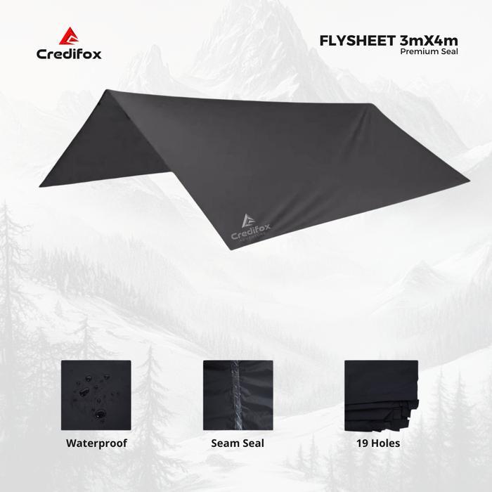 Eiger Sport - Flysheet Tenda Ukuran 3X4 Premium Seam Seal Waterproof - Fly Sheet 3X4 - Playsit Tenda