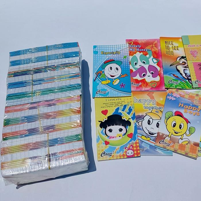 Notes Kecil Isi 100Buku/Pak Buku Notes Kecil/Buku Saku Catatan/Memo