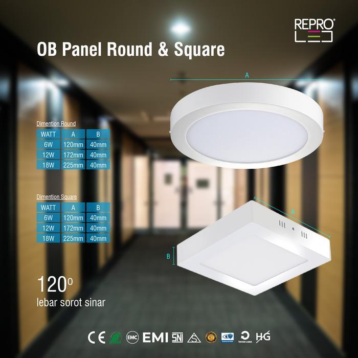 REPRO Lampu Downlight Outbow - Lampu Ceiling - Lampu Plafon Bulat - Lampu Plafon Kotak - Lighting Do