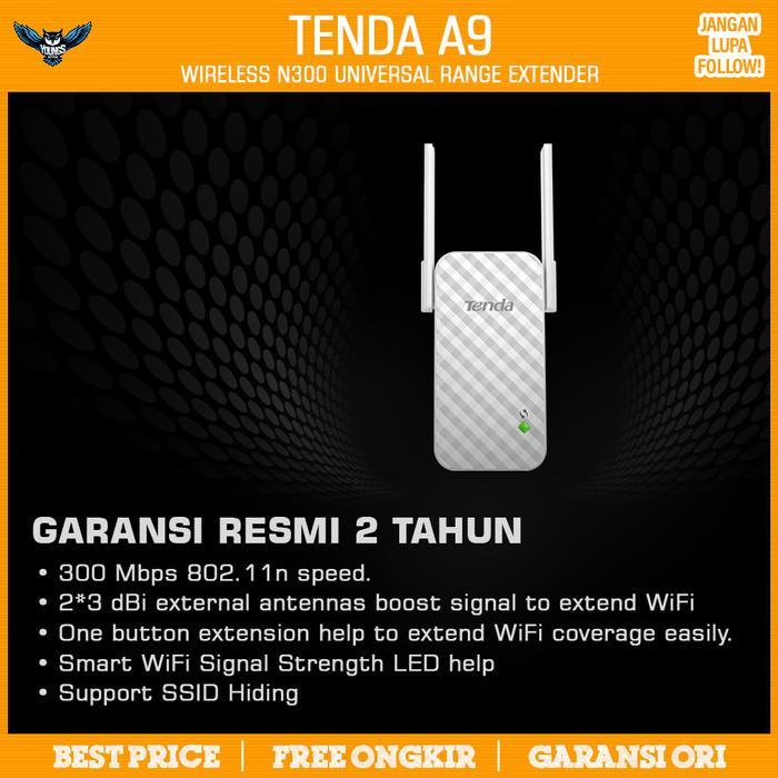Tenda A9 Wifi Extender 300Mbps