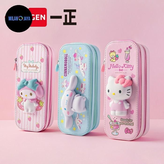 

KOTAK PENSIL SQUISHY SANRIO ORI CINNAMO KUROMI CASE TEMPAT ALAT TULIS PULPEN SEKOLAH STATIONERY