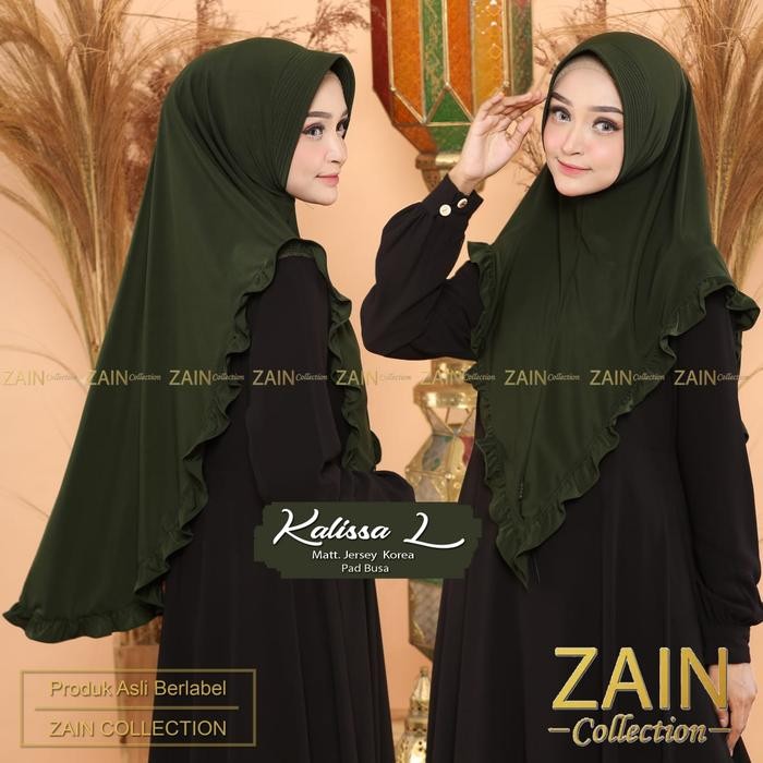 Zain - Khalisa L Rekomendasi Kerudung Bergo Jumbo Syar'I Bahan Jersey / Bergo Jumbo Syar'I Variasi