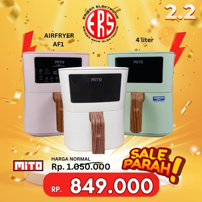 Mito Digifry Air Fryer 4L Air Fryer - Hijau / Tosca