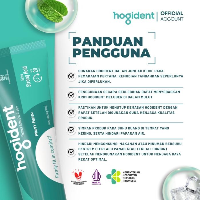 

[SUPER PROMO] HOGIDENT LEM PEREKAT GIGI TIRUAN TAHAN HINGGA 20 JAM - BUNDLING 3PCS 50GRAM