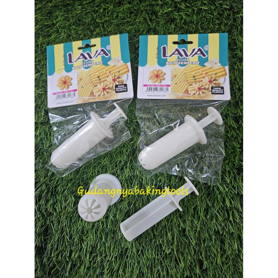 Cetakan Kue Semprit Acuan/Spuit Dorong Plastik/ Cetakan kue kering Dorong Plastik Lava 1751