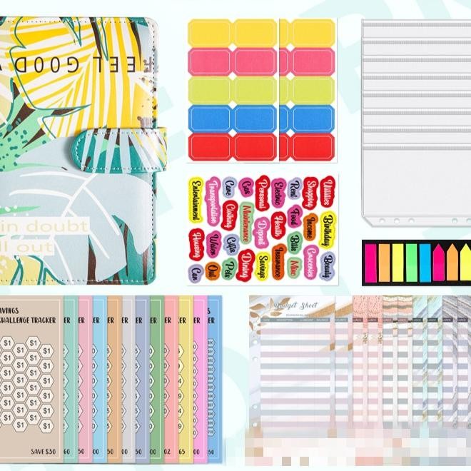 

Binder Kulit Motif Retro A6 6 lubang binder jurnal tabungan organizer uang budgeting keuangan
