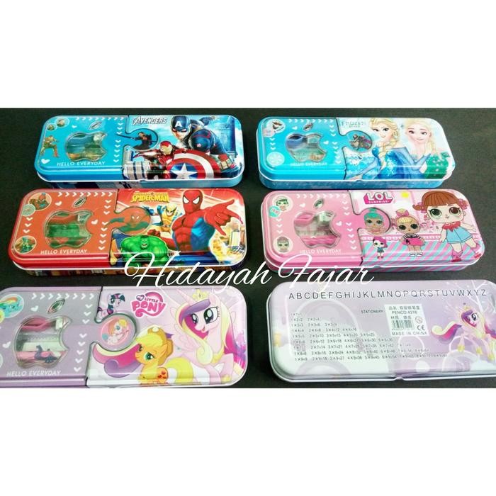 

Tempat pensil - Kostak pensil kaleng - Tempat pensil set