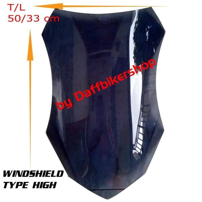 AKSESORIS VARIASI WINDSHIELD VISOR HONDA CB150X TYPE HIGH