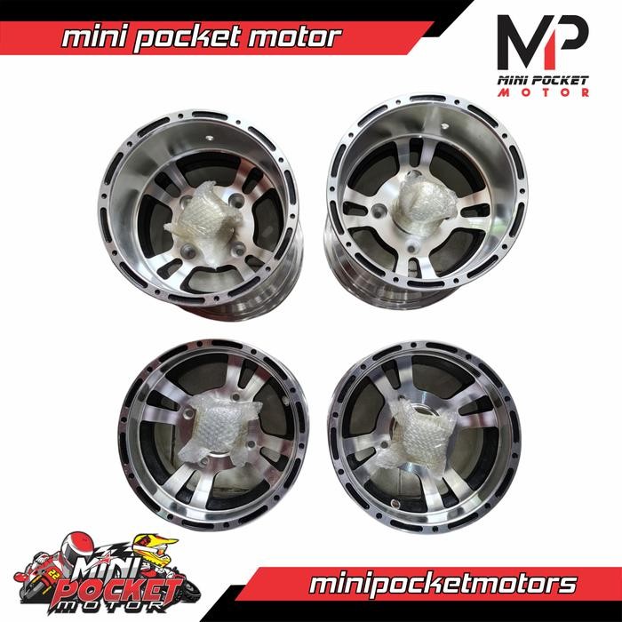 Velg Racing ATV Ring 10 Inch Velg ATV Ring 10 Alloy + Wheels Dop